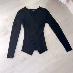 Black crisscross top